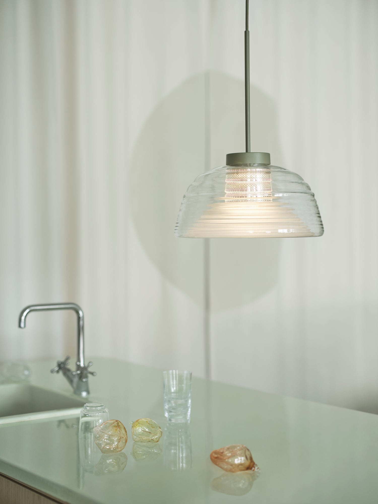 Corp de iluminat suspendat Two-Layer - Olive