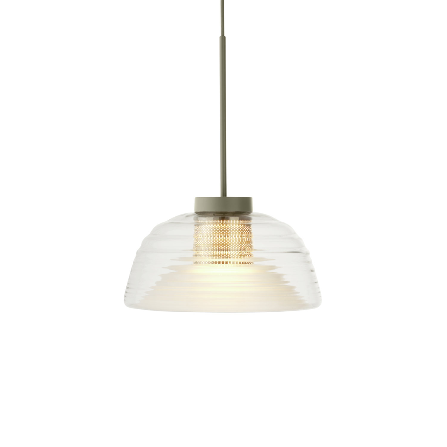 Two-Layer Pendant Lamp - Olive