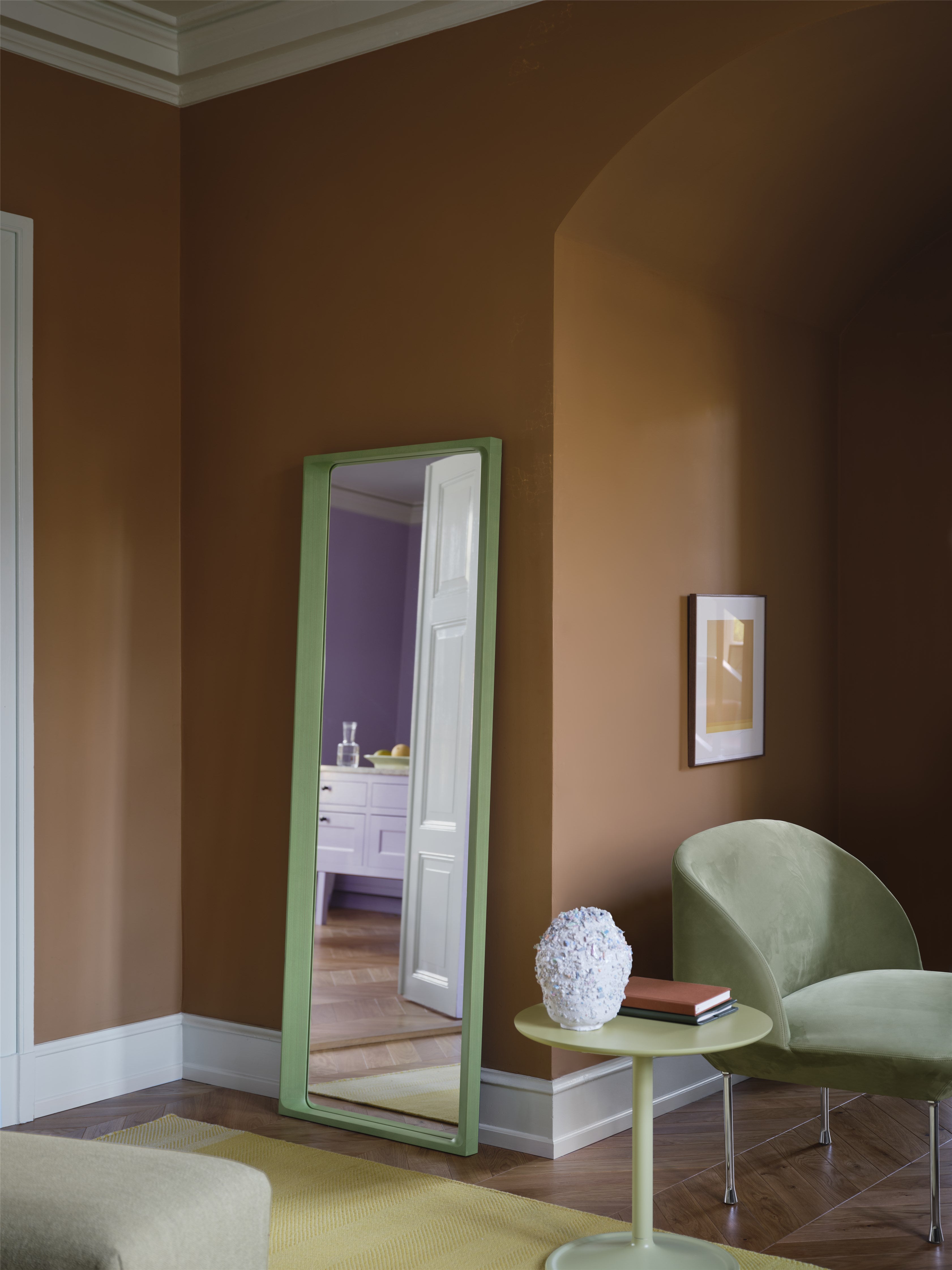 Măsuță Soft - Beige Green Laminate/Beige Green