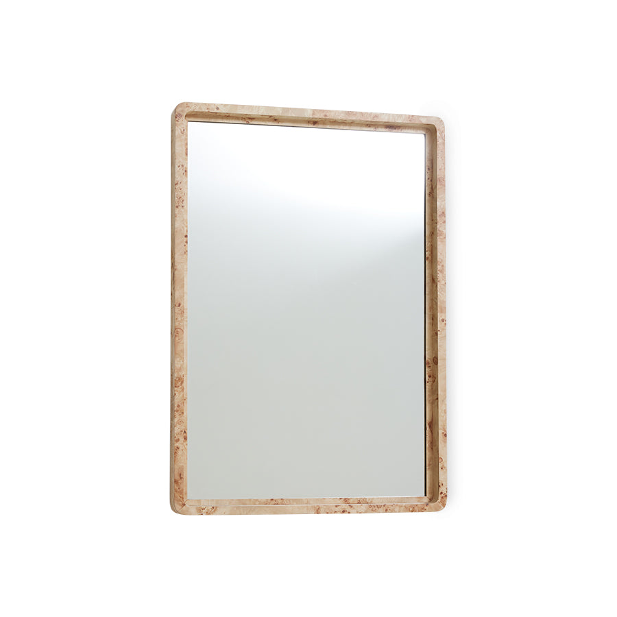 Burl Wooden Mirror