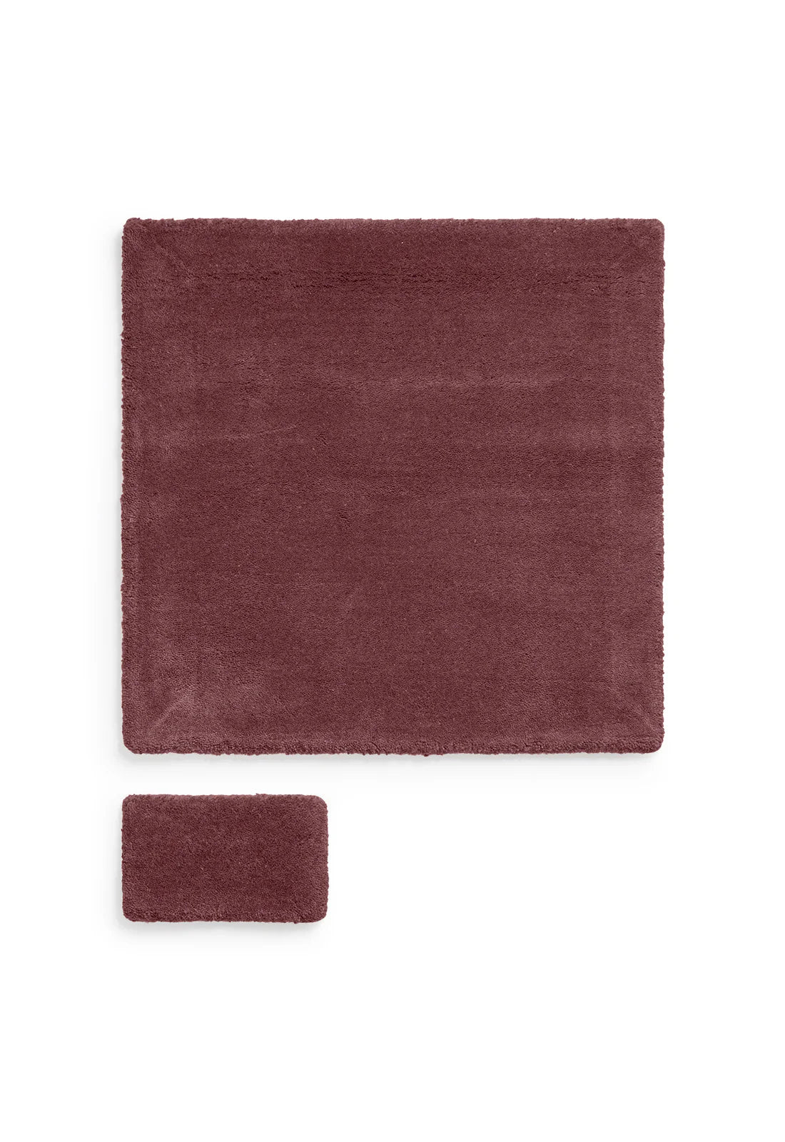 Solid Wool Rug - Ruby Red