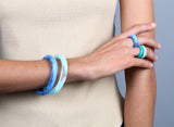 Rock Wishbone Bangle - Sky