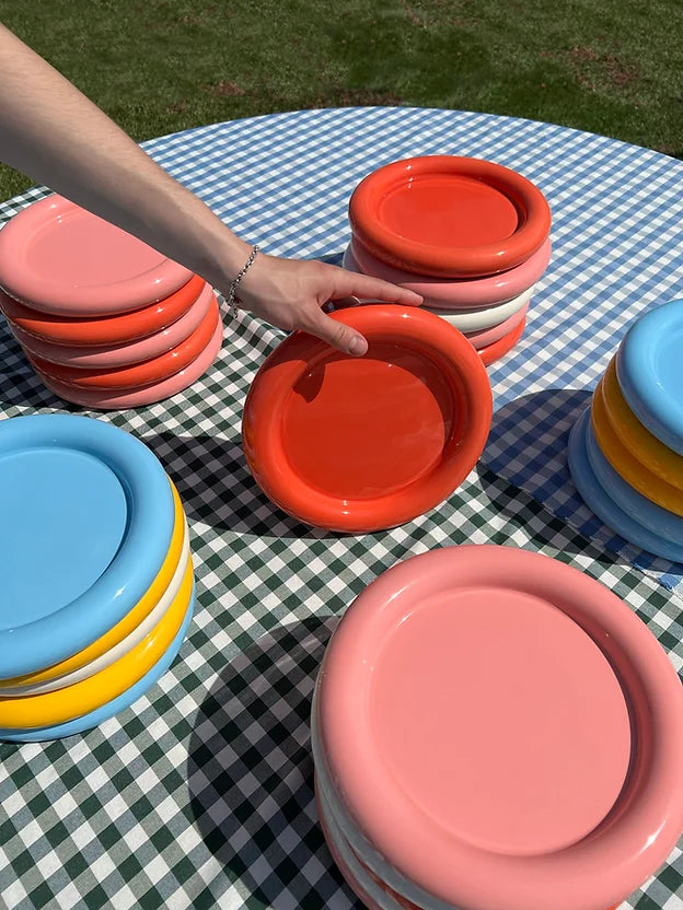 Chunky Plate - Light Blue