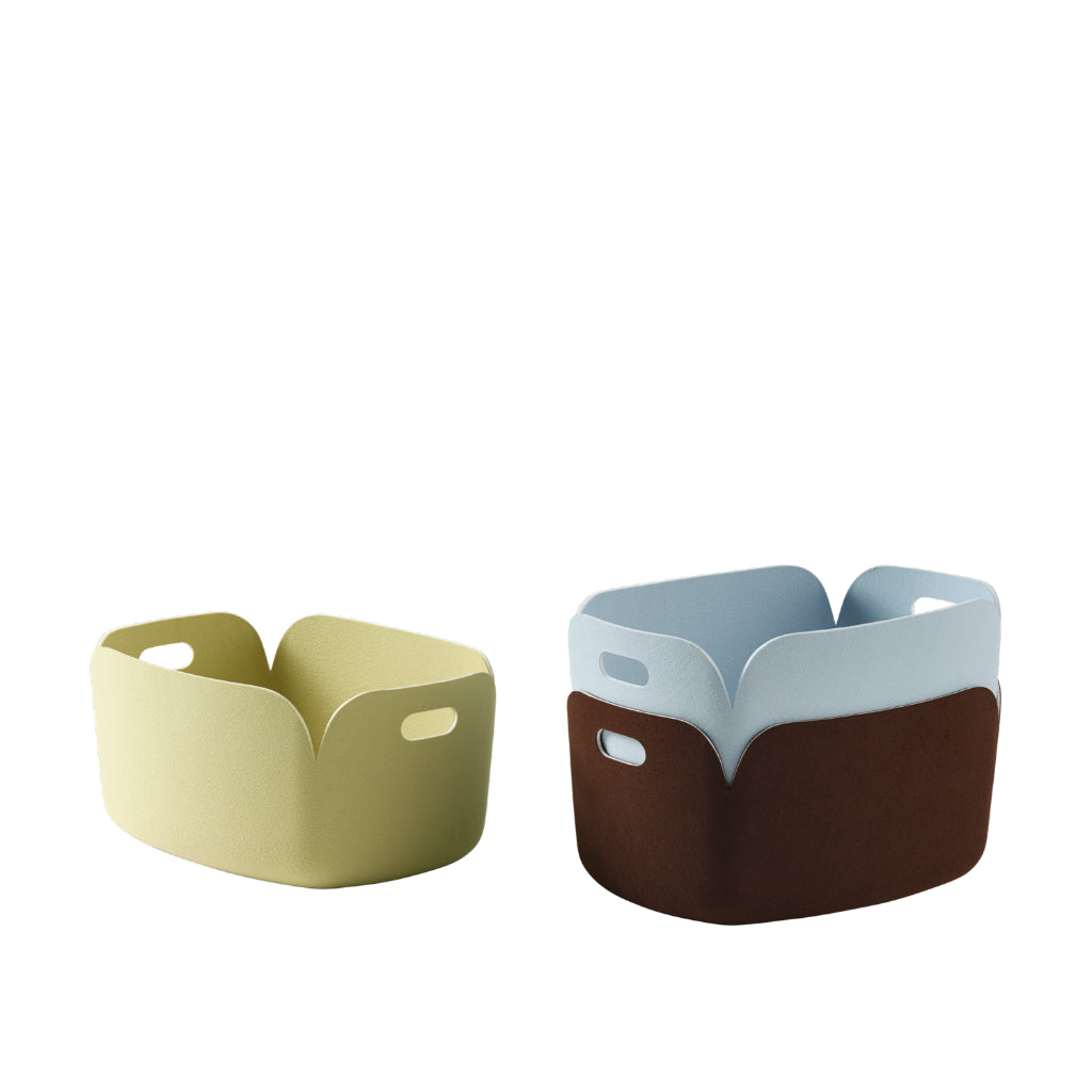 Restore Basket - Beige Green