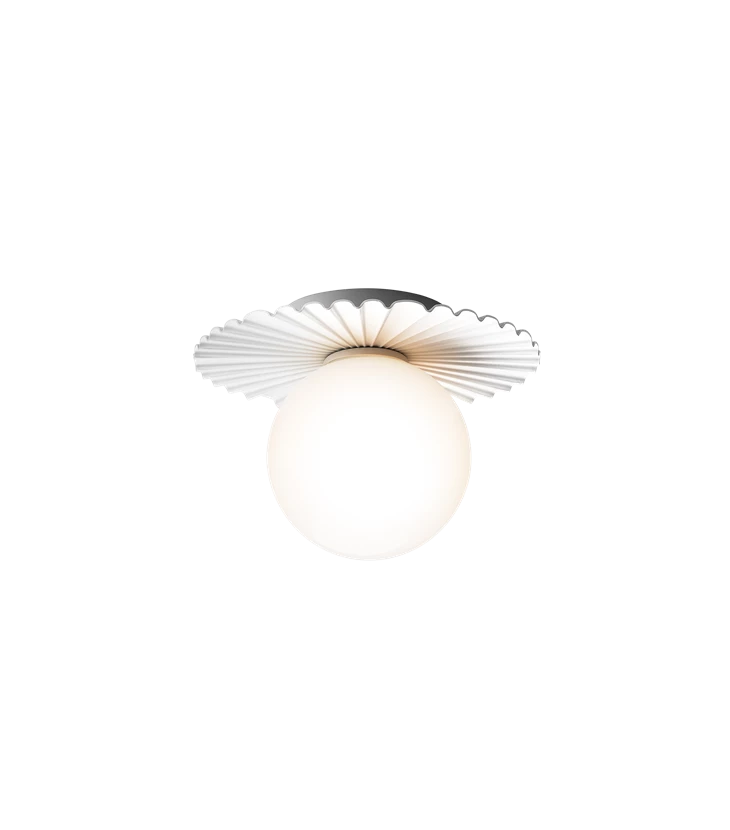 Wall / Ceiling Lamp Liila Muuse Small IP44, white / opal