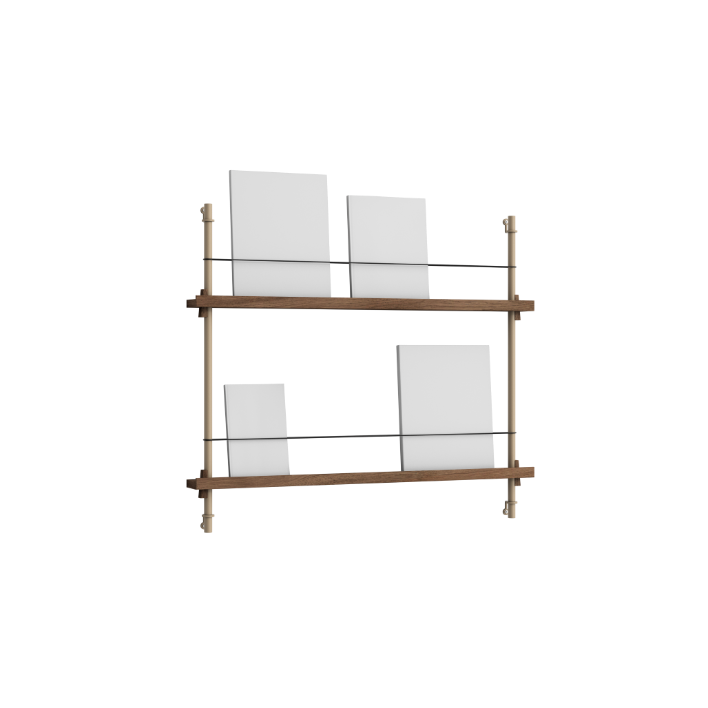 Magazine Shelving – Smoked-Oak/Warm-Grey- MS.65.1