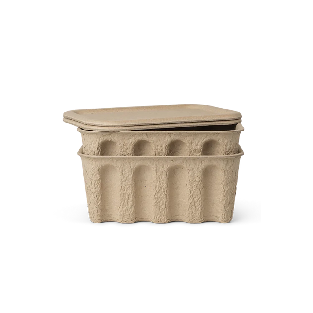 Cutie Paper Pulp Mică - Set de 2