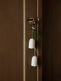 Bell Ceramic Ornament - Set of 2 - Off-White
