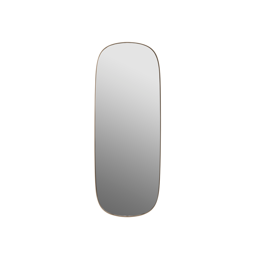 Framed Mirror Large - Taupe, Clear