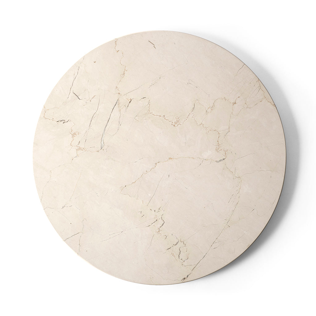 Androgyne Side Table Top - Crystal rose marble