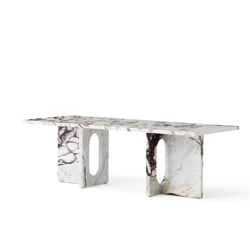 Androgyne Lounge Table, Calacatta Viola Marble