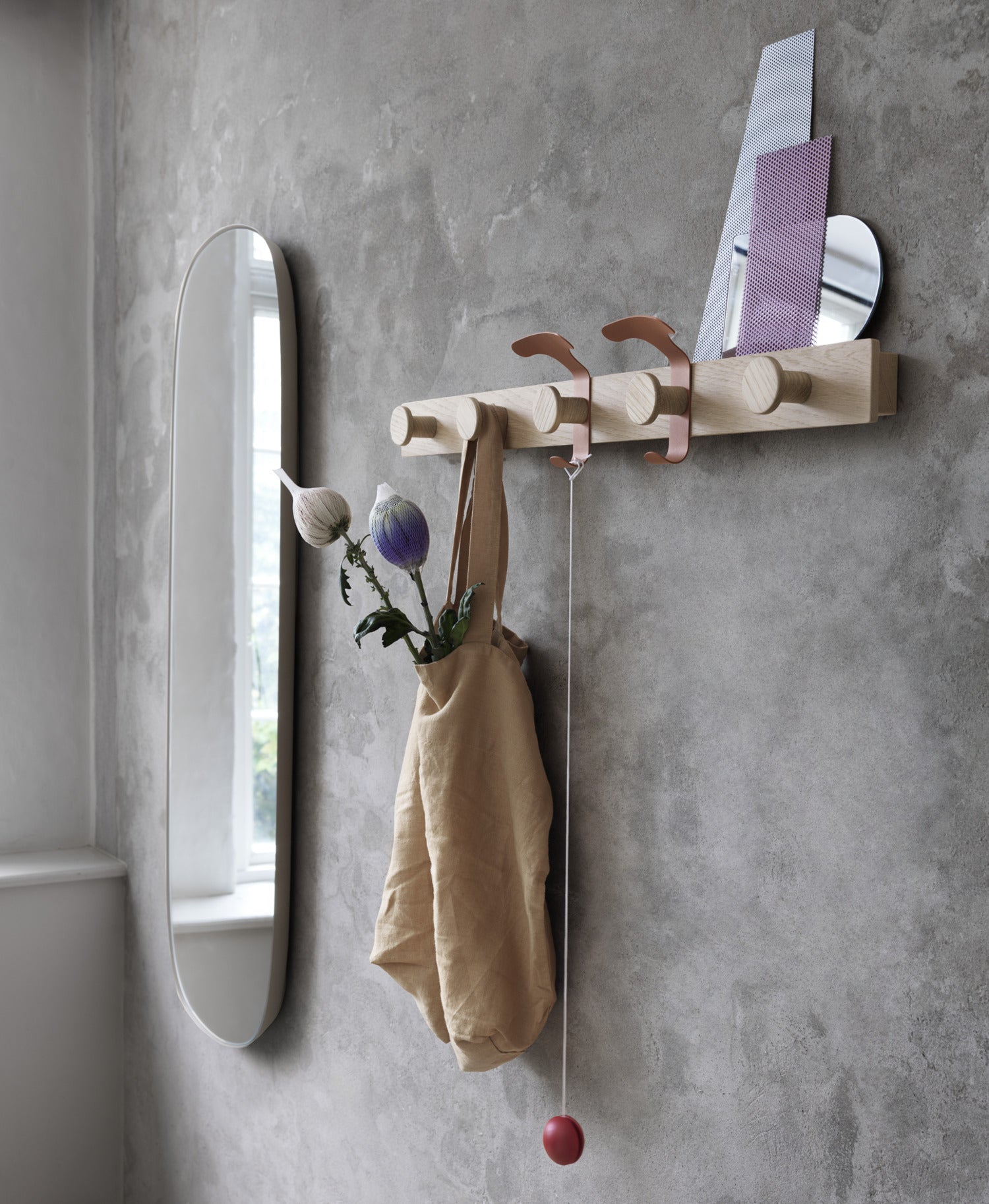 Framed Mirror Large - Grey, Clear