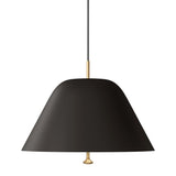 Corp de iluminat suspendat Levitate 40 - Negru / Alamă