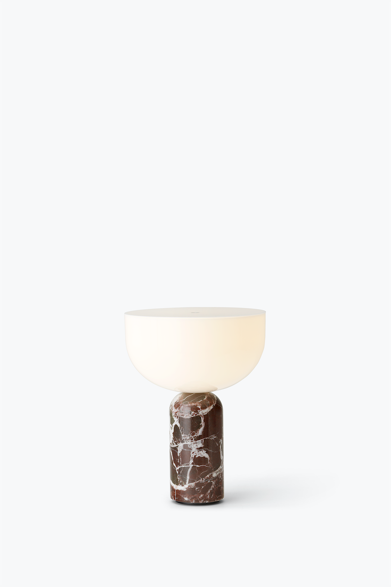 Kizu Portable Table Lamp - Rosso Levanto Marble