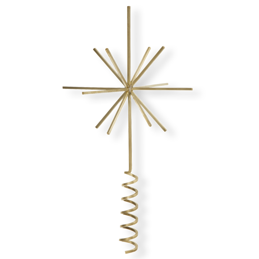 Brass Christmas Tree Top Star