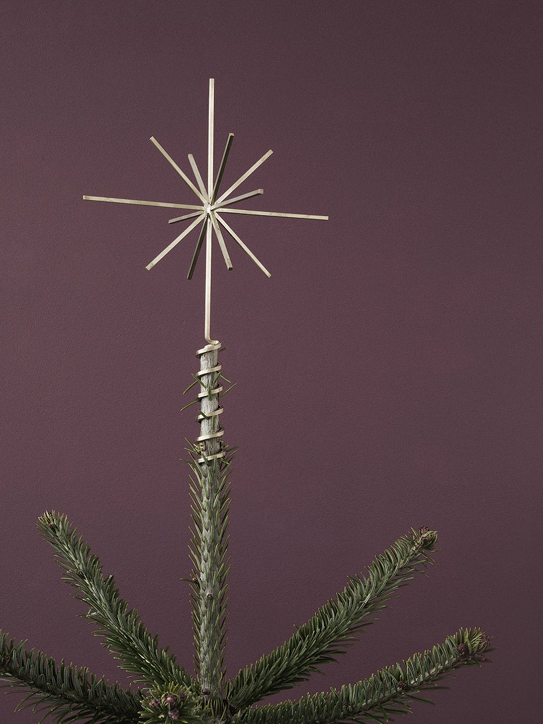 Stea pentru bradul de Crăciun Tree Top Star - Brass