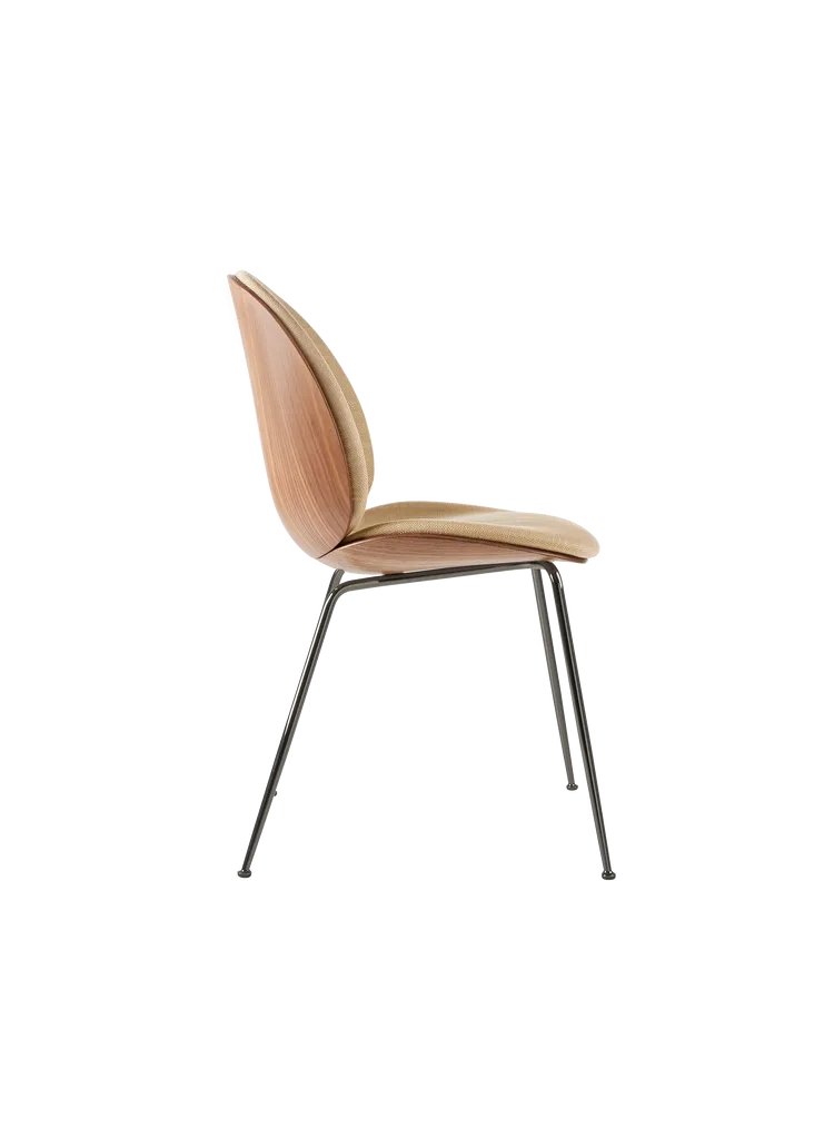 Beetle Dining Chair 3D Veneer - Front Upholstered