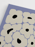 Poster Flower Bed Blue