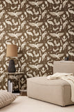Hebe Lamp Medium - Dark Grey with Curry Lampshade