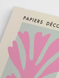Poster Papiers Découpés Pink