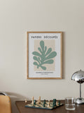 Poster Papiers Découpés Green