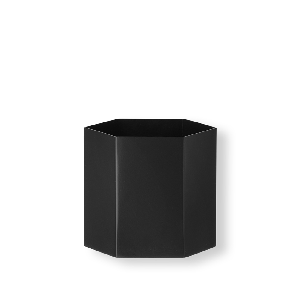 Ghiveci Hexagon - negru