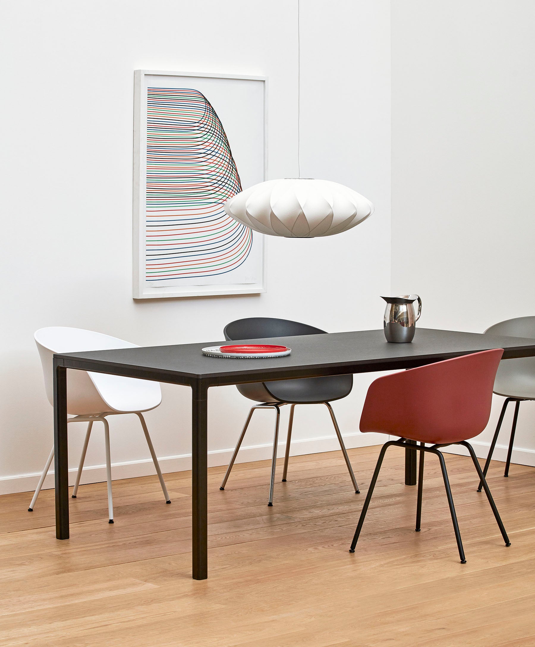 Corp de iluminat suspendat Nelson Saucer Crisscross Bubble