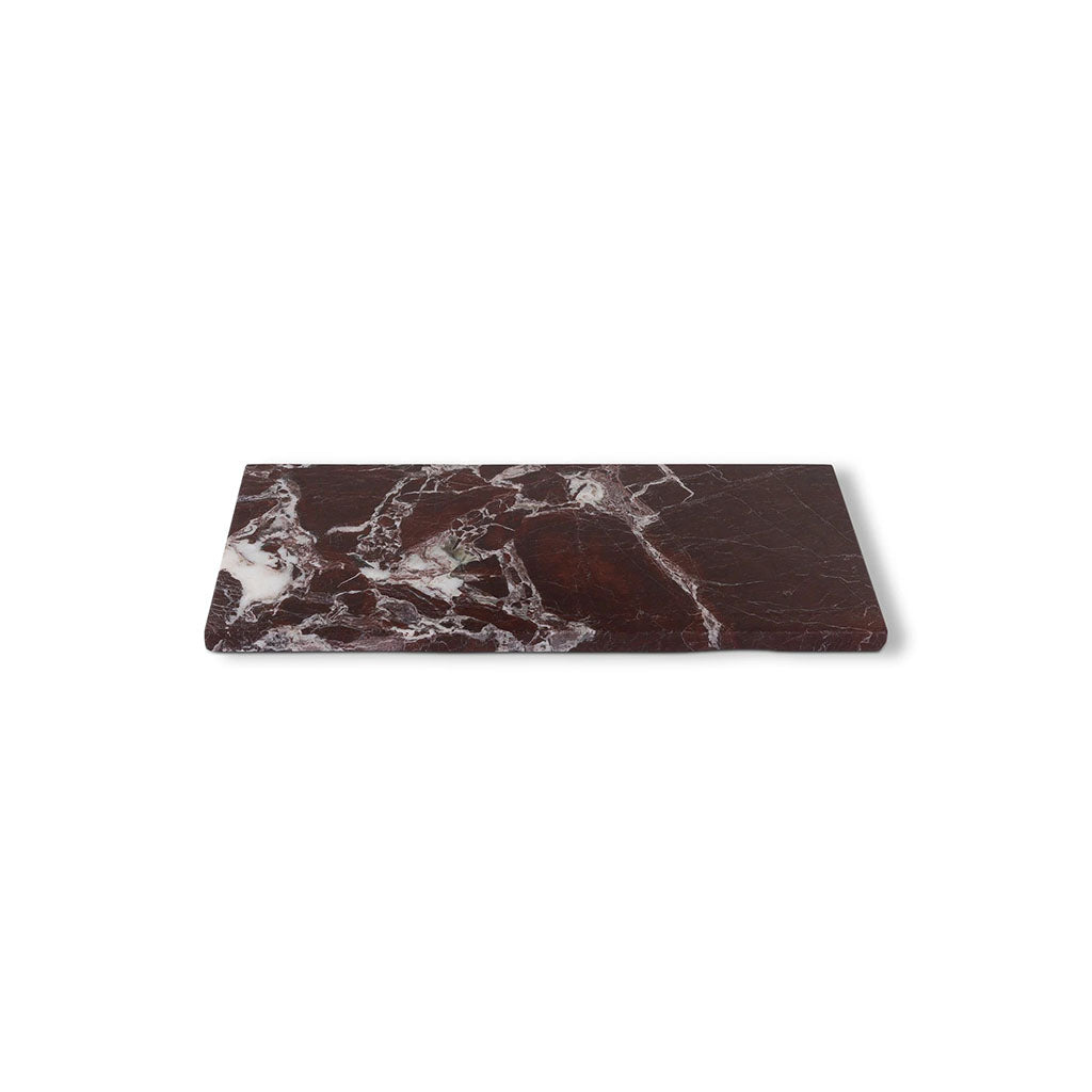 Platou dreptunghiular S - marmură burgundy