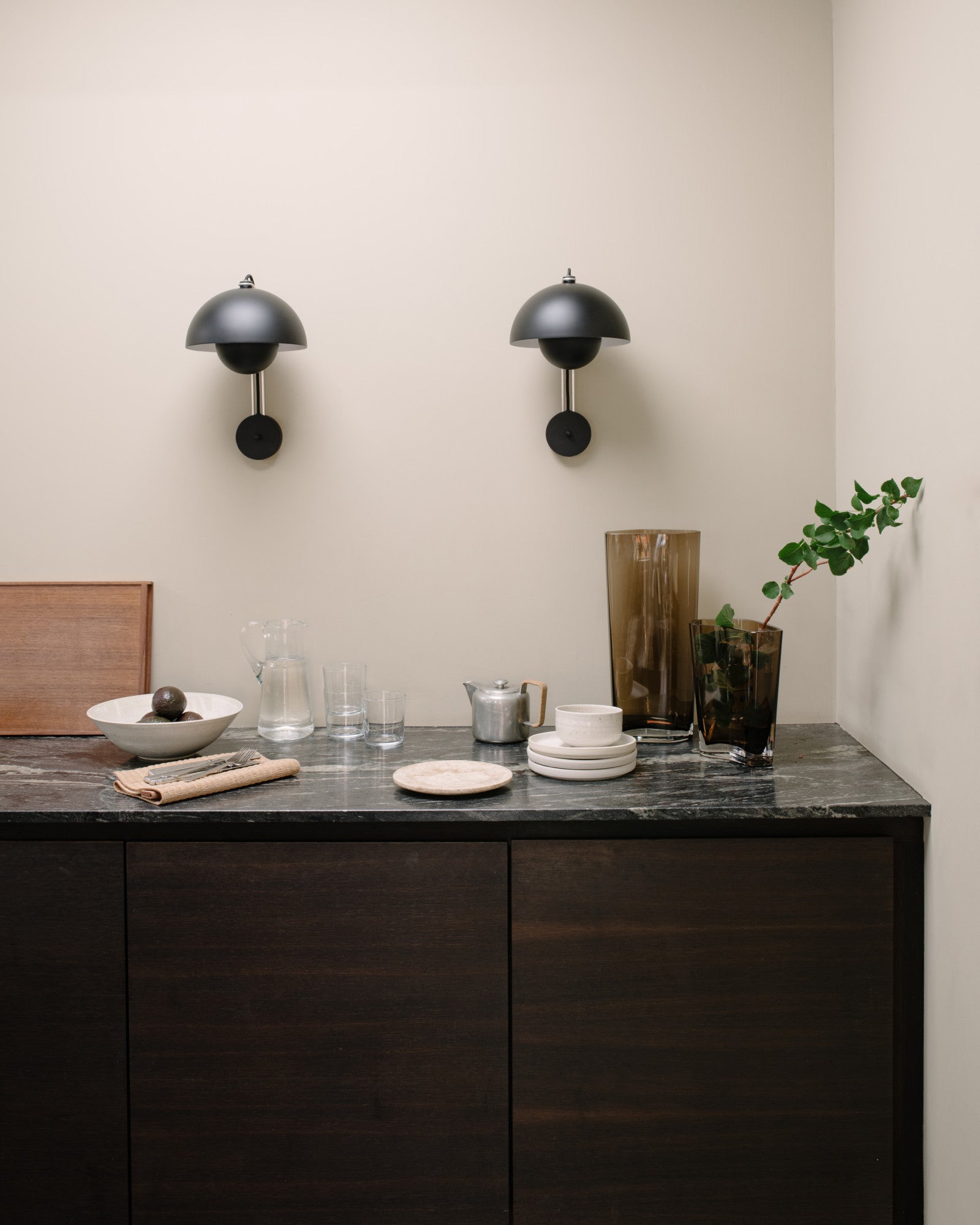 Flowerpot VP8 Wall Lamp - Matt Black