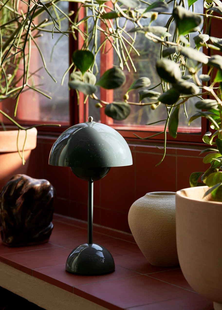 Flowerpot Portable Table Lamp VP9 - Stone Blue