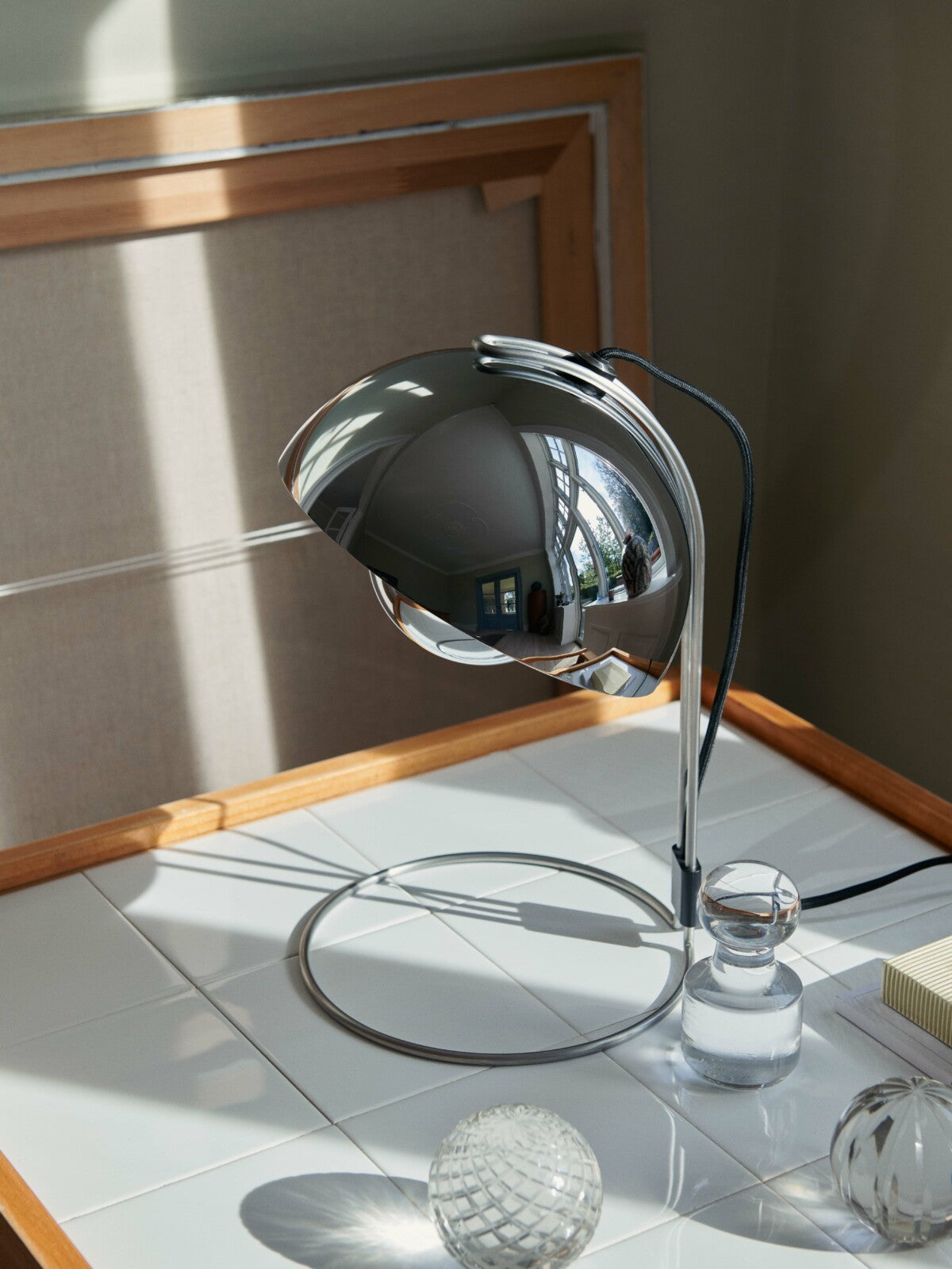 Flowerpot Table Lamp VP4 - Chrome-Plated