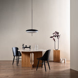 Androgyne Dining Table 120, Natural Oak / Kunis breccia sand