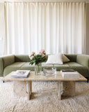 Androgyne Lounge Table, Kunis breccia sand