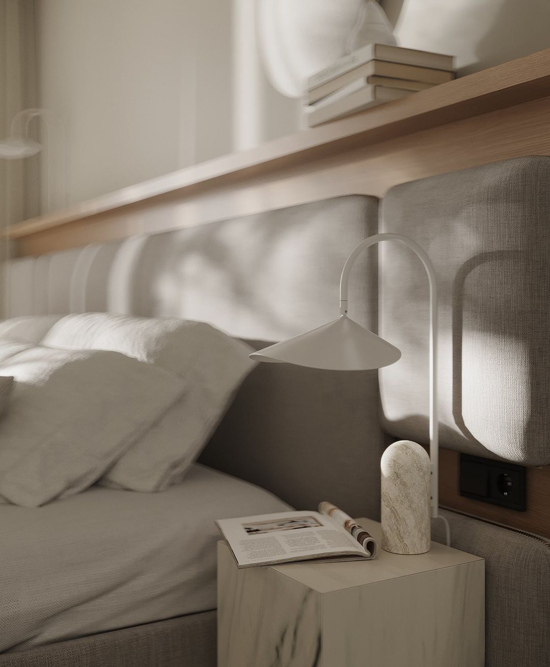Arum Table Lamp - Cashmere