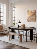 Bevel Table Extendable - Black Oiled Oak