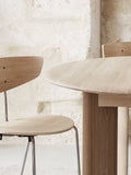 Bevel Table Round - White Oiled Oak