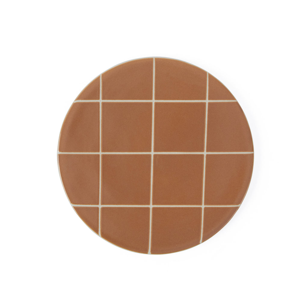Suki Board Round - Caramel / Offwhite