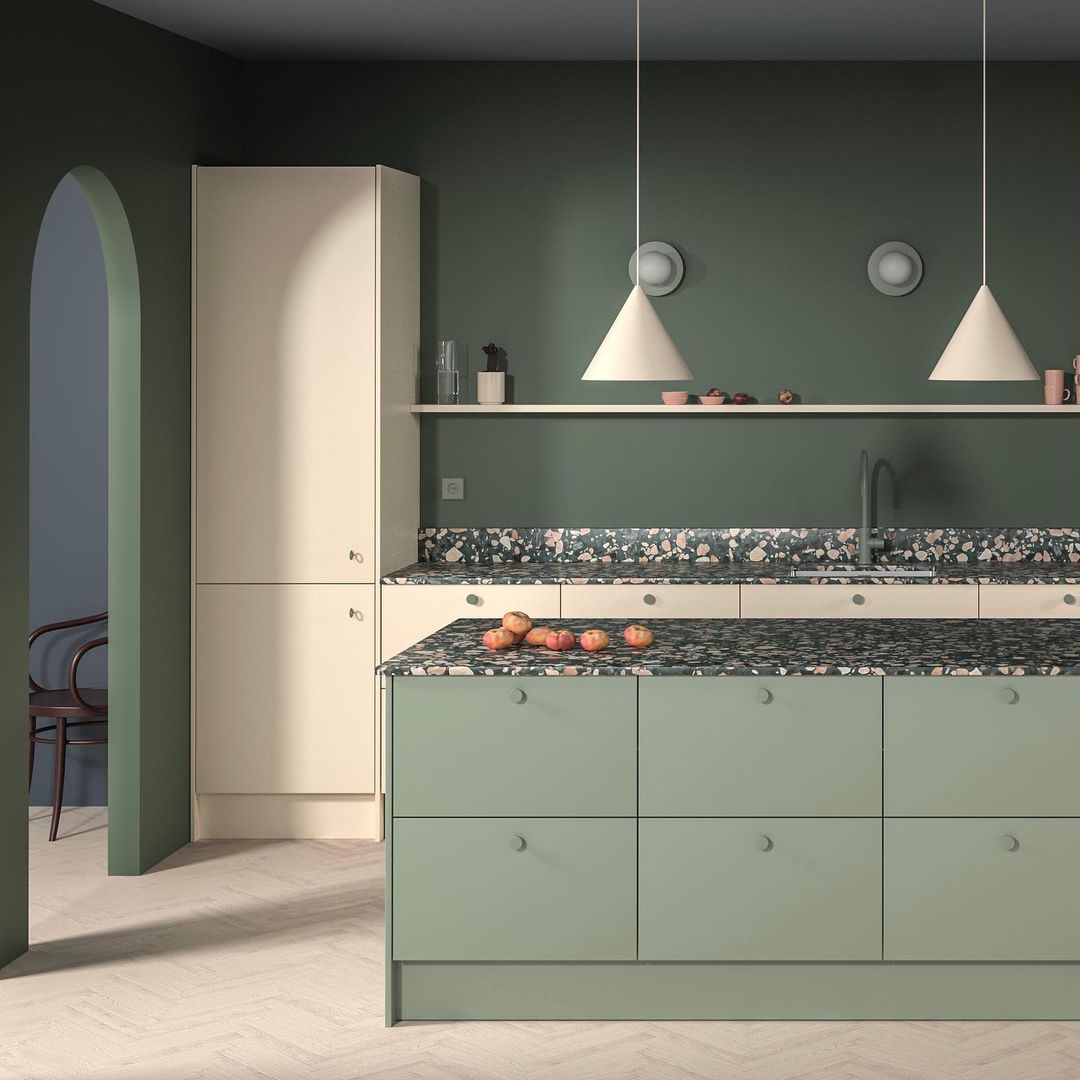 Knob Circular Green