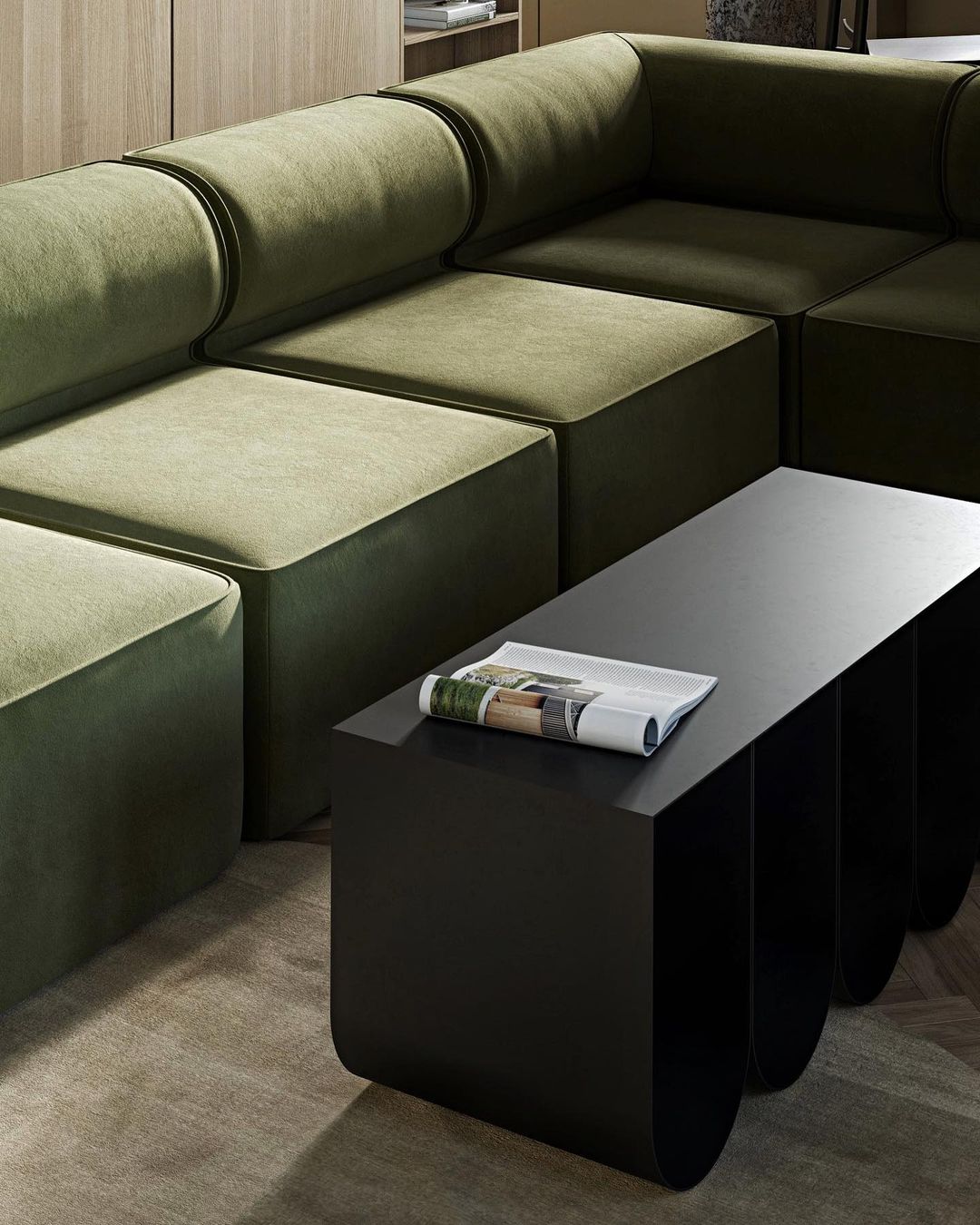 Curved Bench | Black