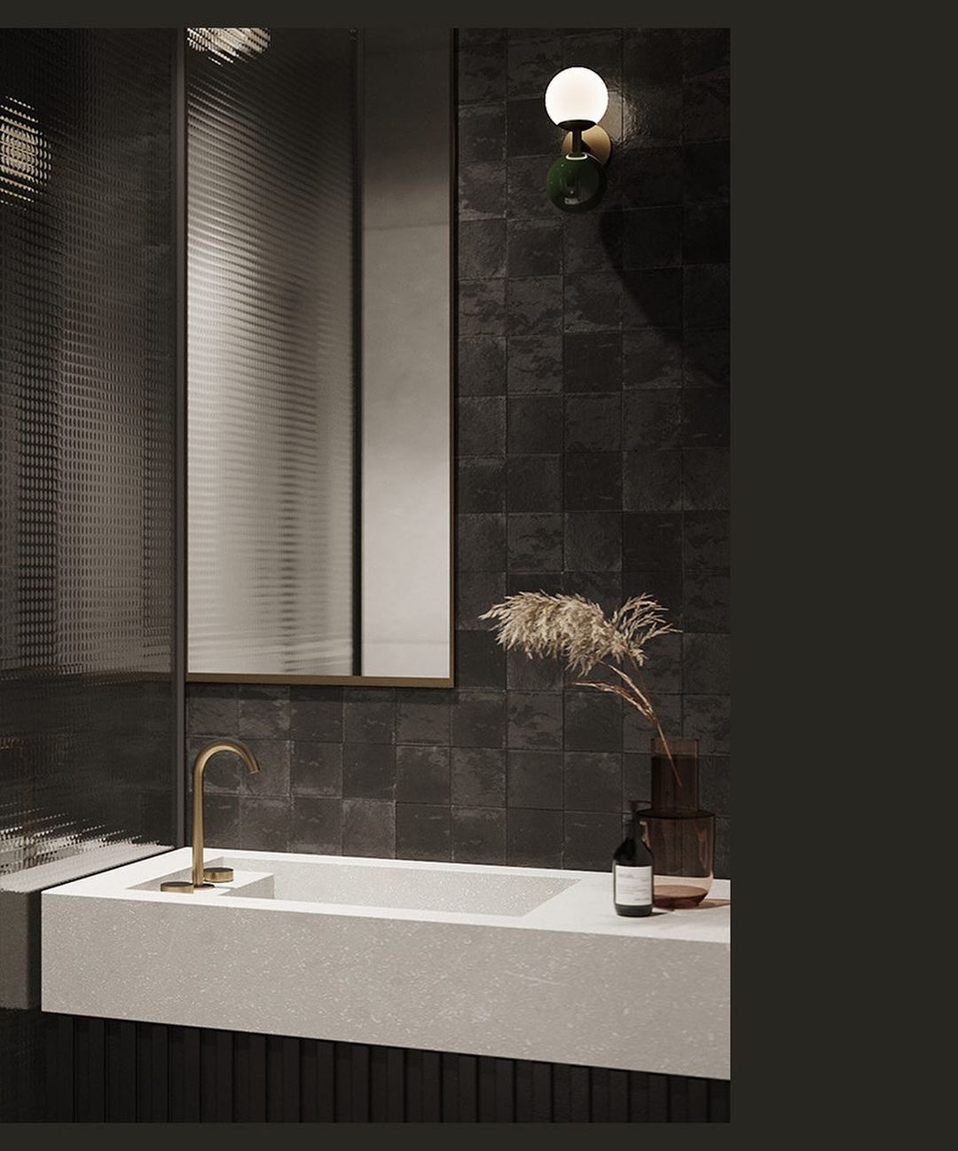 Dalt Aplique - Old Gold / Green Marble