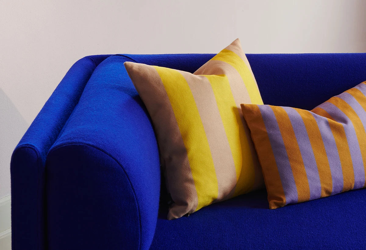 Stripes cushion M yellow/sand