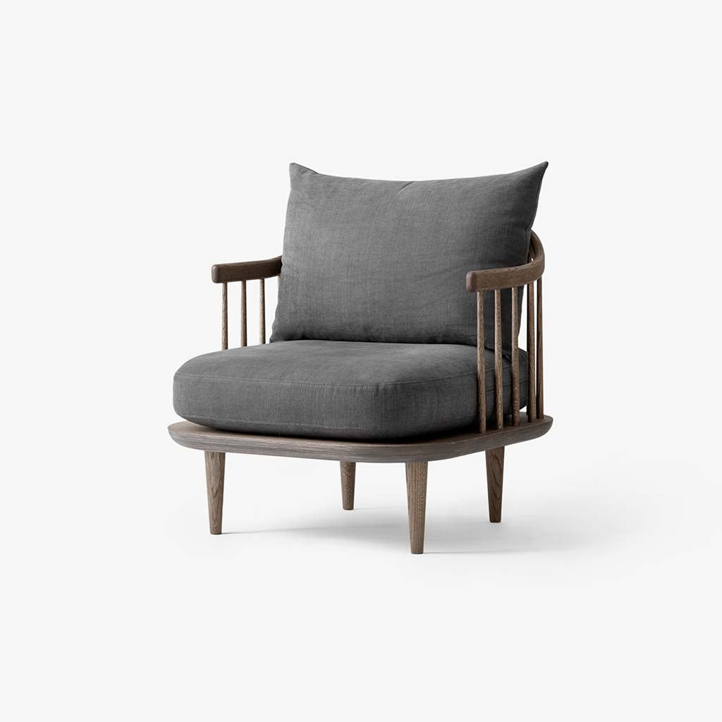 Fly Lounge Chair SC10 - Smoked Oiled Oak w. Hot Madison 093