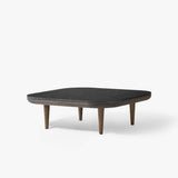 Fly Lounge Table SC4, Small - Smoked Oiled Oak w. honed Nero Marquina marble