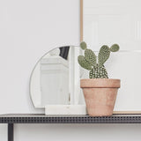 Half Moon Antique Mirror Marble