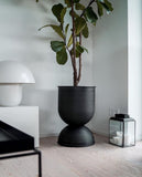 Ghiveci Hourglass M - Negru