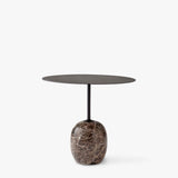 Lato Side Table LN9 Oval - Warm Black & Emperador Marble