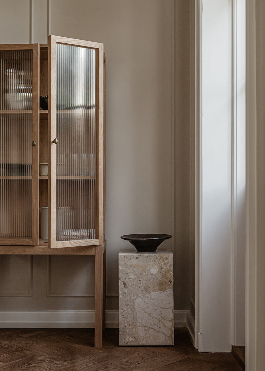 Plinth Tall - Kunis Breccia Sand