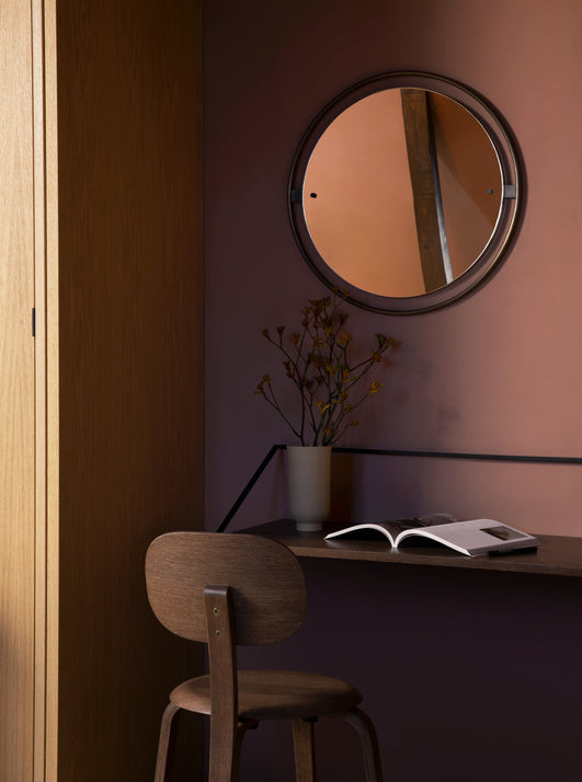 Nimbus Mirror, Ø60 - Bronzed brass