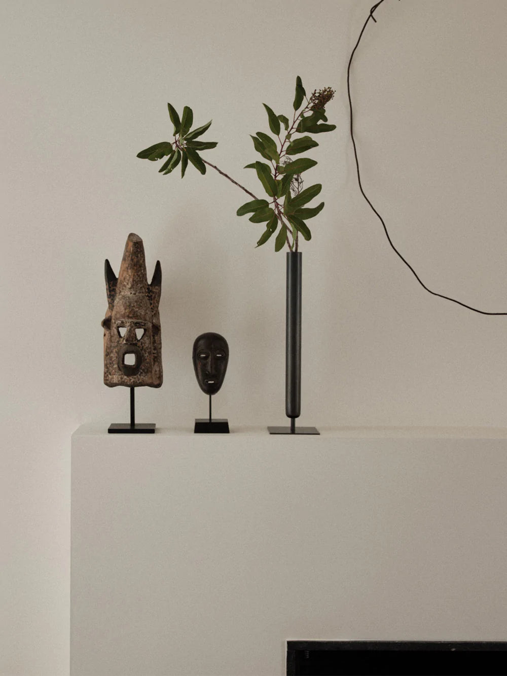 Stance Vase, H40, Bronzed Brass