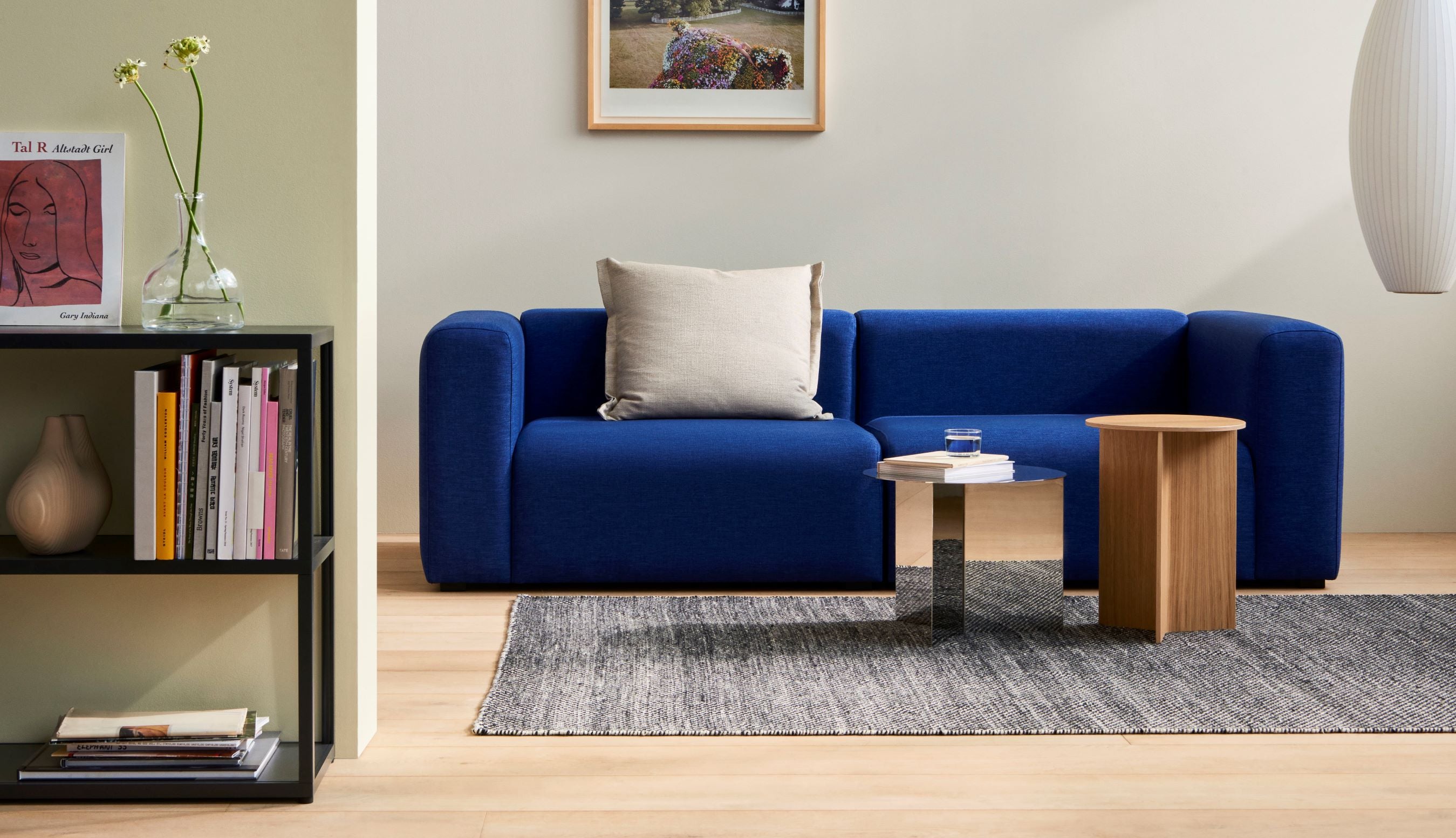 Round Slit Side Table - Mirror